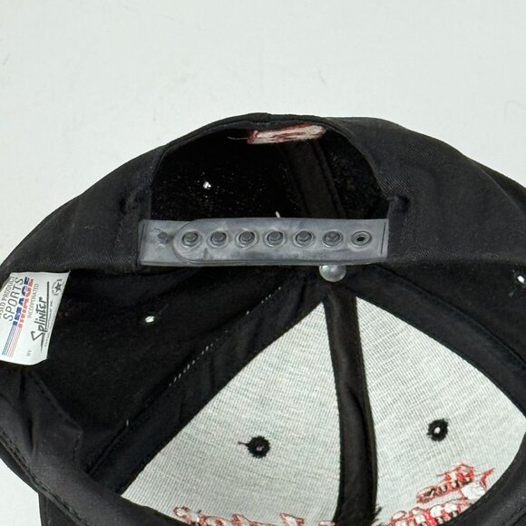 Dale Earnhardt The Intimidator Black Snapback Hat Vintage 90s USA Sports Image - Picture 6 of 6